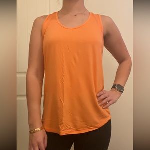 Orange Workout Tank Top